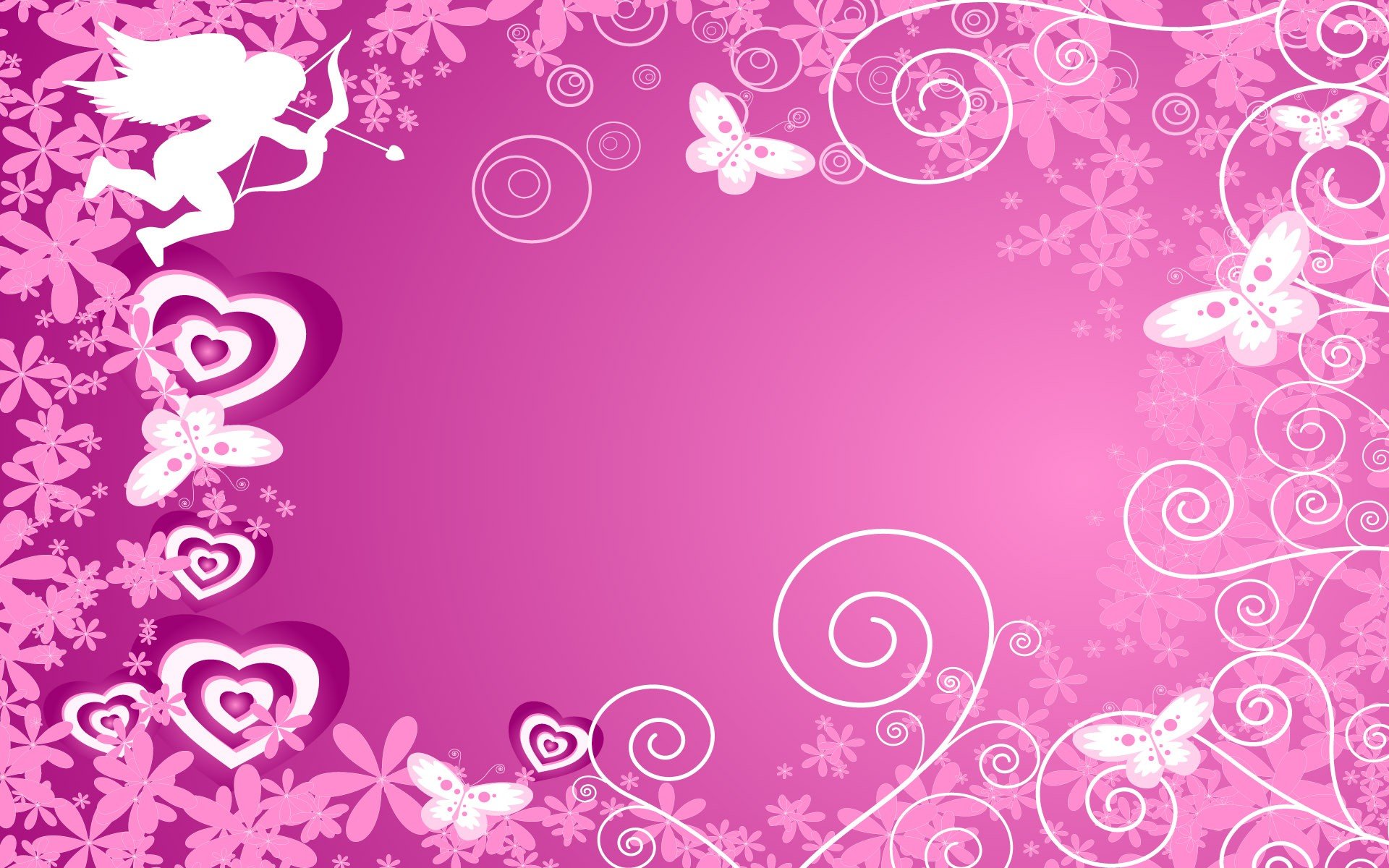 pink, Vectors, Stencil, Artwork, Hearts Wallpaper