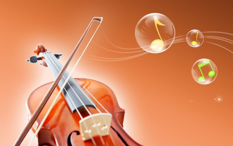 music, Violins, Vector, Art HD Wallpaper Desktop Background