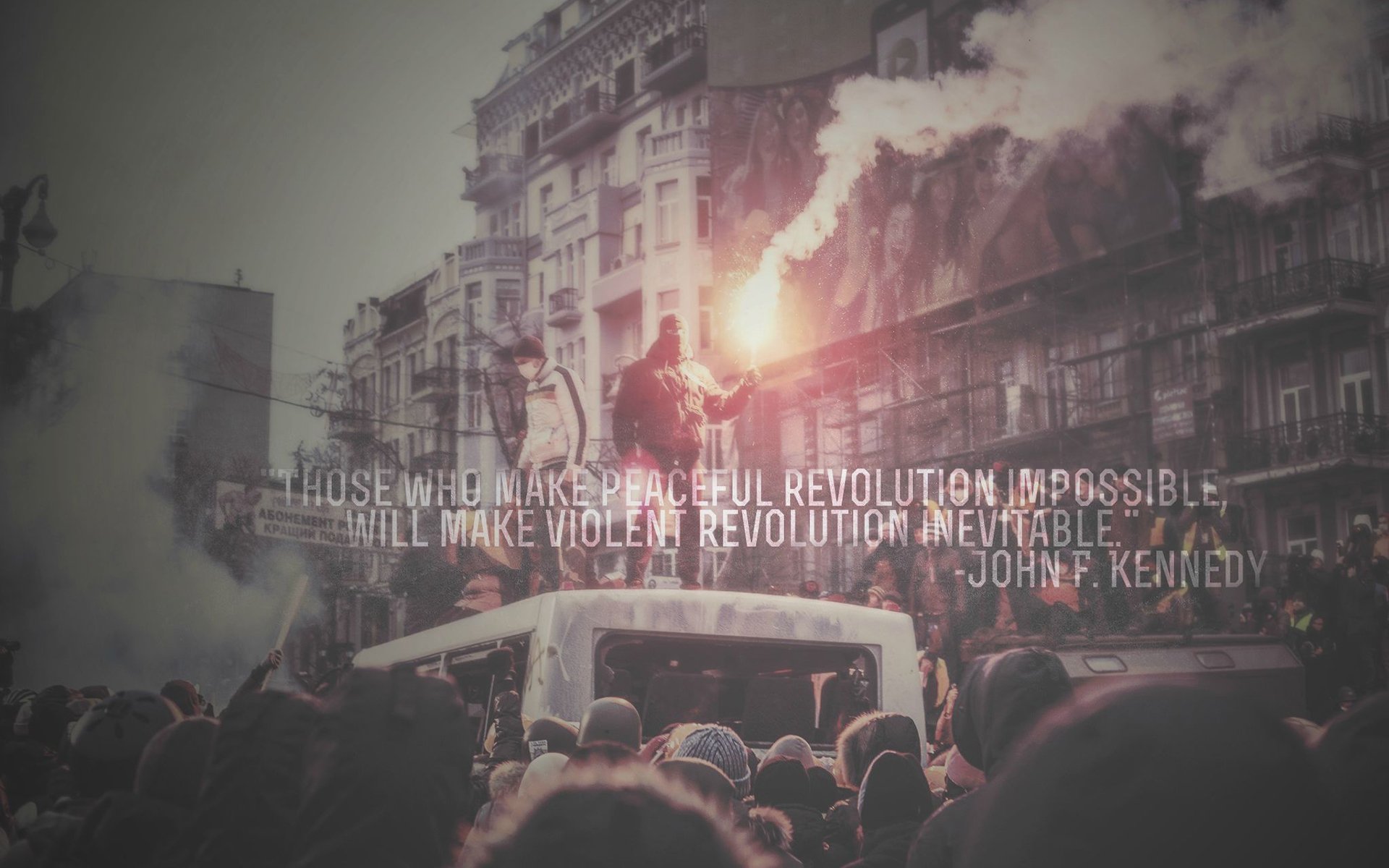 john, F, Kennedy, Jfk, Revolution, Peaceful, Violent, Flare, Riot, Anarchy Wallpaper
