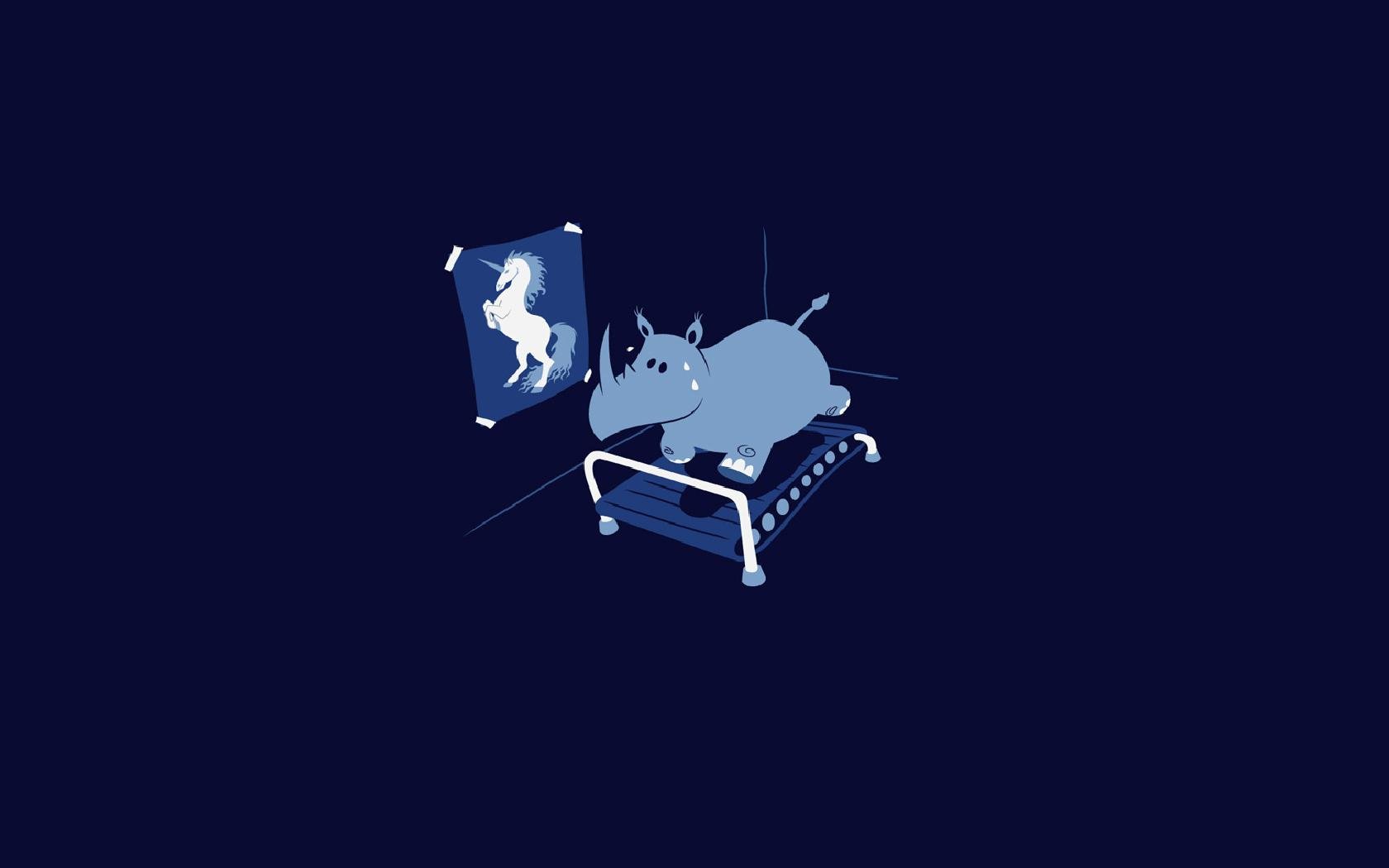 minimalistic, Vectors, Unicorns, Funny, Threadless, Dreams Wallpaper