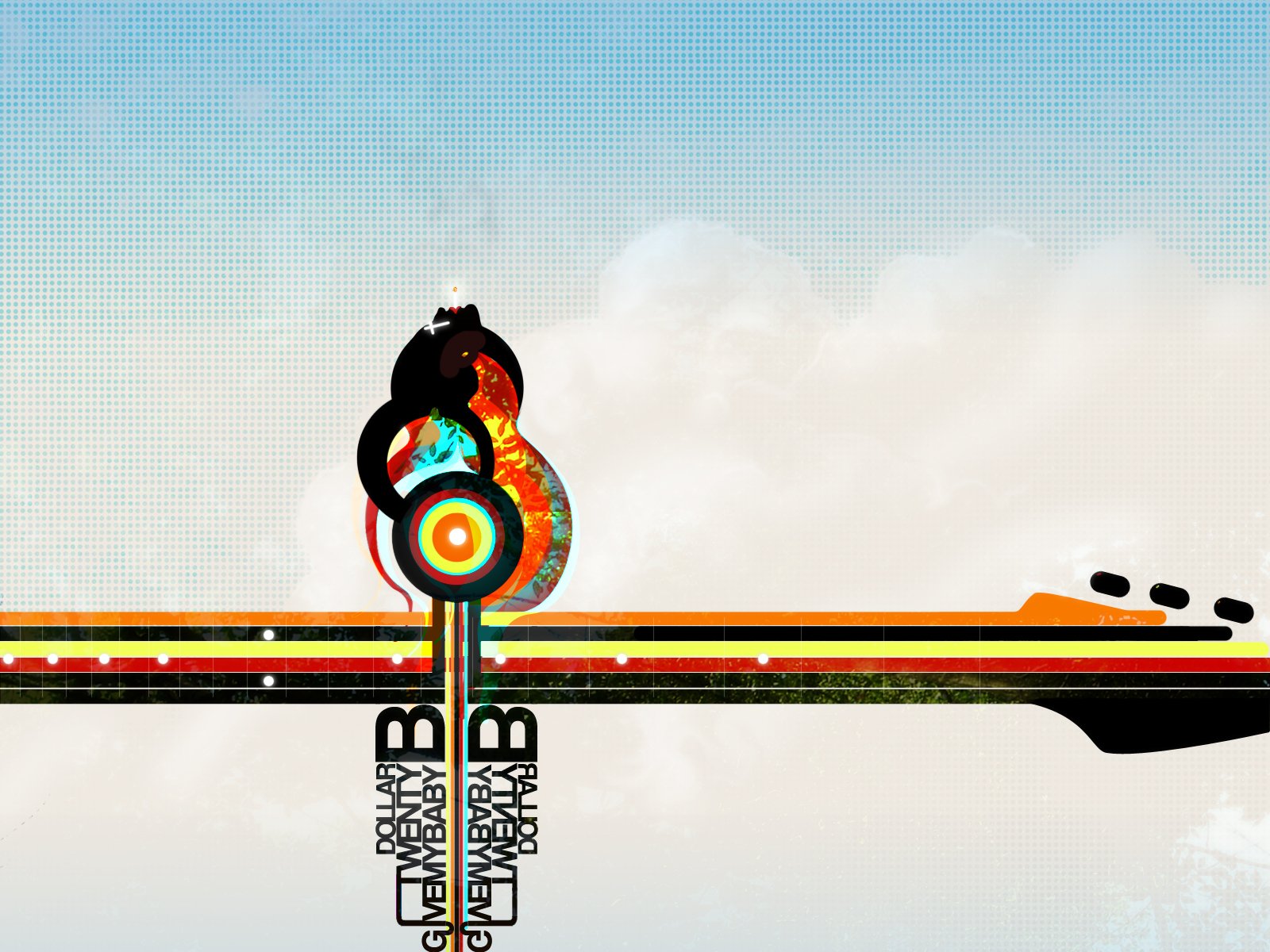 music, Vectors, Guitars Wallpaper