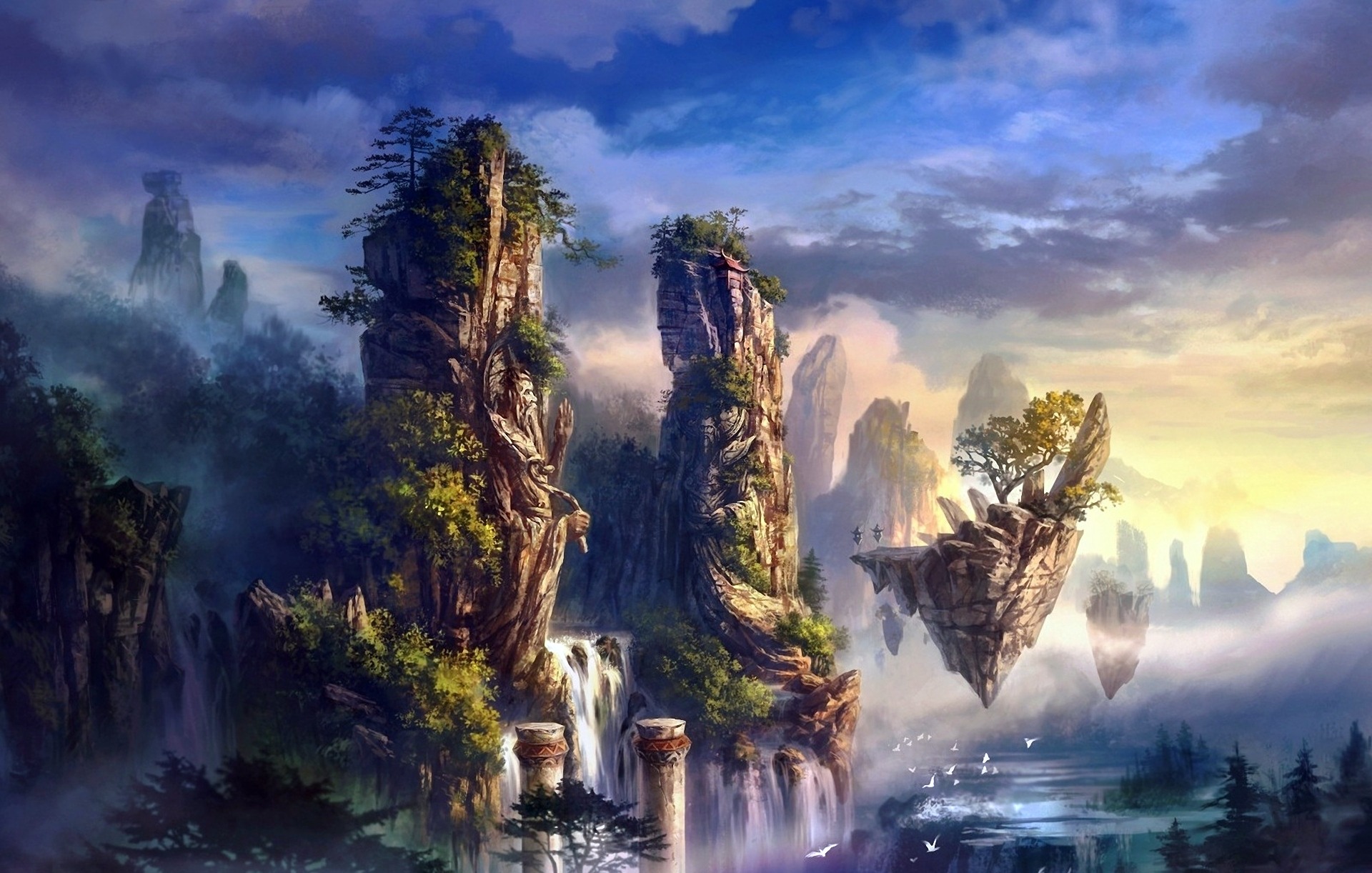 fantasy Art, Landscape, Arch Wallpapers HD / Desktop and 