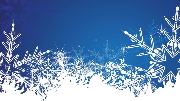 winter, Vectors, Illustrations, Snowflakes, Blue, Background, Vector, Art HD Wallpaper Desktop Background
