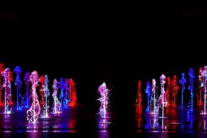 water, Abstract, Lights, Multicolor, Black, Background