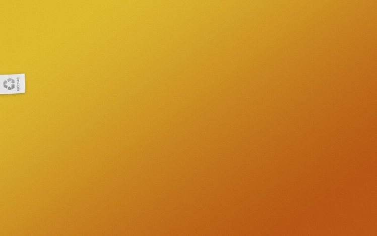 minimalistic, Yellow, Orange, Textures, Recycle, Gradient HD Wallpaper Desktop Background