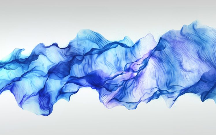 abstract, Fractal, 3d, Cg, Digital, Art, Smoke, Silk, Fabric, Artistic, Blue, Waves HD Wallpaper Desktop Background