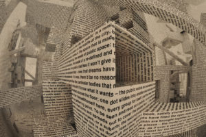 abstract, 3d, Cg, Digital, Art, Manipulation, Paper, Words, Letters, Newspaper, Shapes