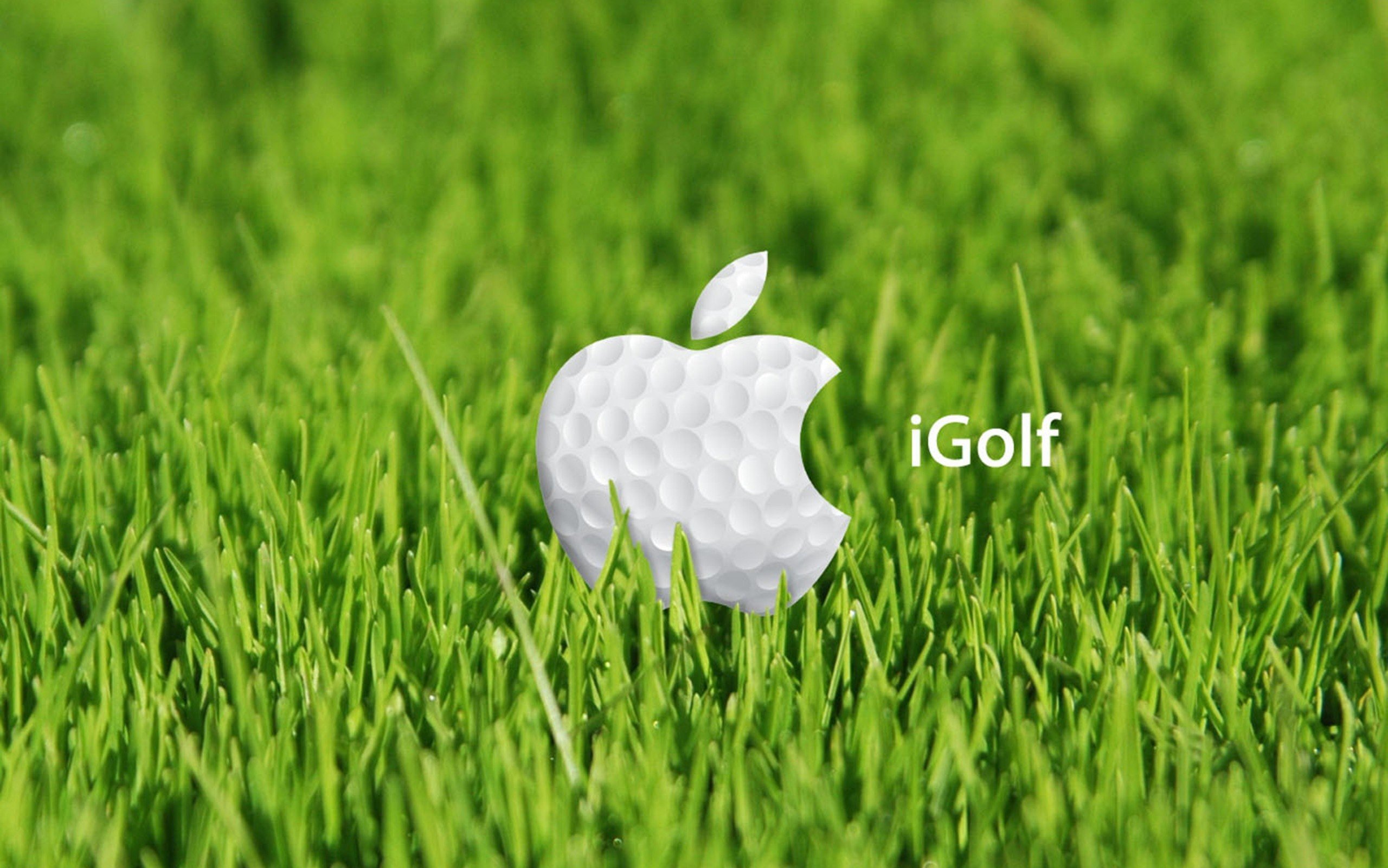 green, White, Apple, Inc, , Grass, Golf, Brands, Logos Wallpaper