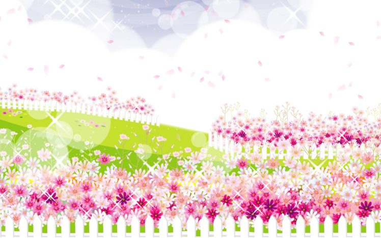 flowers, Vectors HD Wallpaper Desktop Background