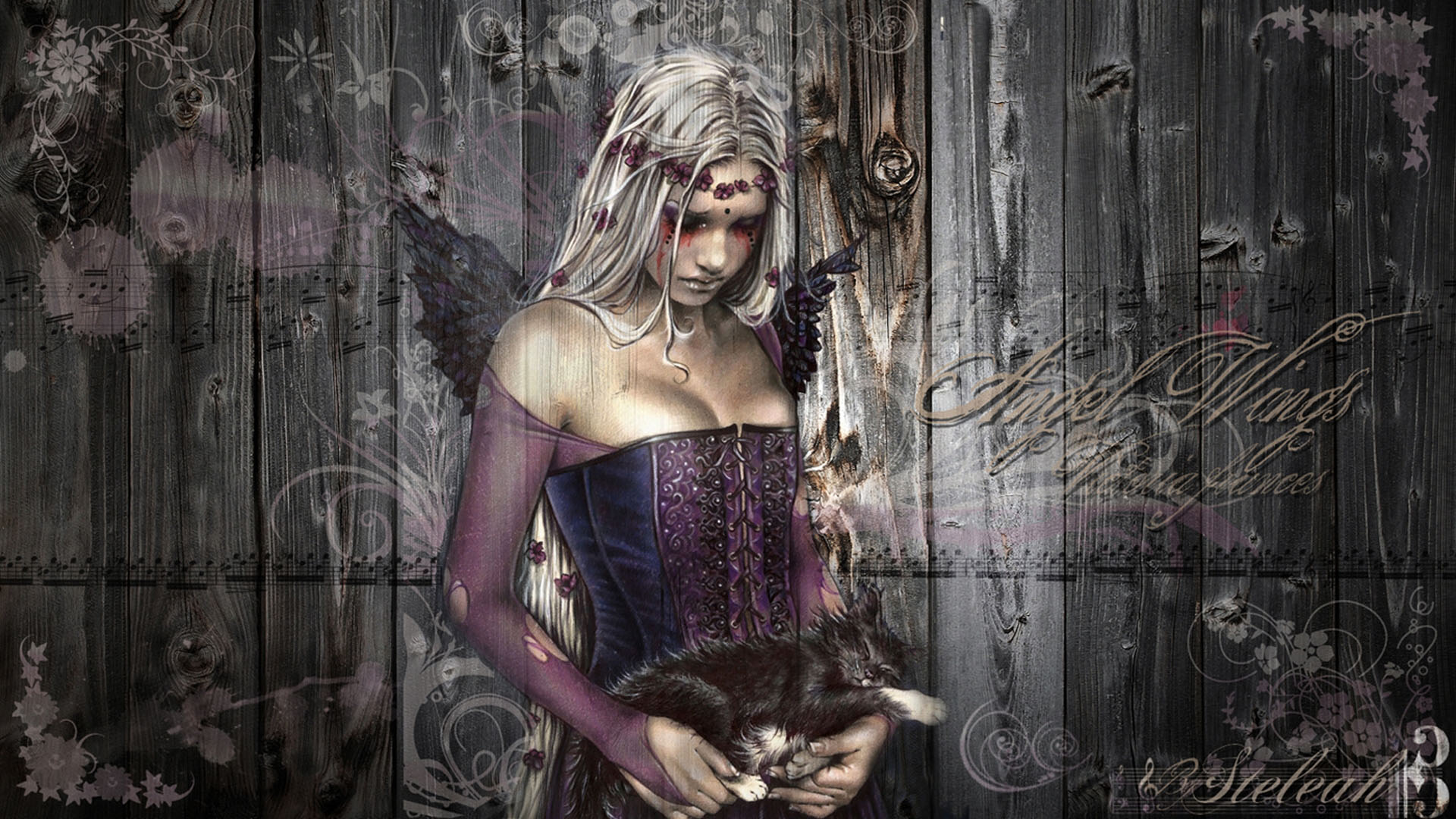 victoria, Frances, Gothic, Vampire, Women, Art, Mood, Sad, Sorrow Wallpaper