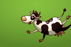 funny, Cows, Vector, Art