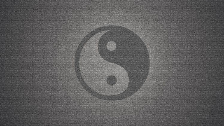 wall, Yin, Yang, Symbol, Textures, Grayscale, Backgrounds, Symbols HD Wallpaper Desktop Background