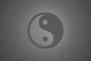 wall, Yin, Yang, Symbol, Textures, Grayscale, Backgrounds, Symbols