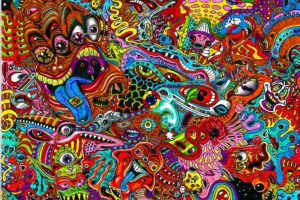 psychedelic, Art, Color, Detail, Dark, Monsters