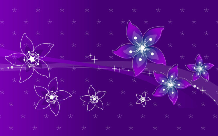 flowers, Vector, Bokeh HD Wallpaper Desktop Background