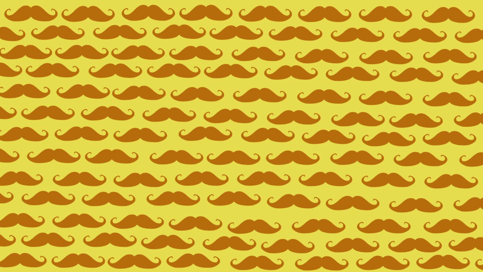 yellow, Brown, Moustache, Mustache