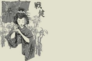 asian, Oriental, Cultural, Women, Art, Geisha, Kimono, Mood