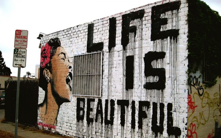 urban, Art, Graffiti, Mood, Happy, Motivational, Inspiration, Women, Statement, Quote, Buildings, Paint HD Wallpaper Desktop Background