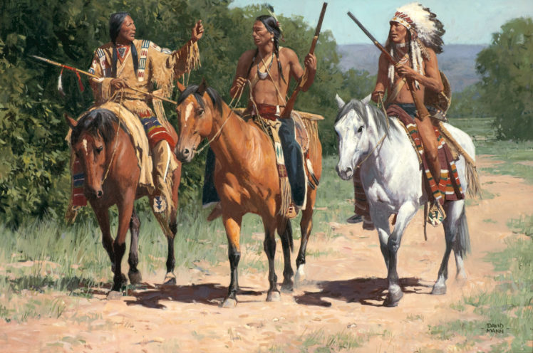 native, American, Indian, Horse, Paintings, Art, Western HD Wallpaper Desktop Background
