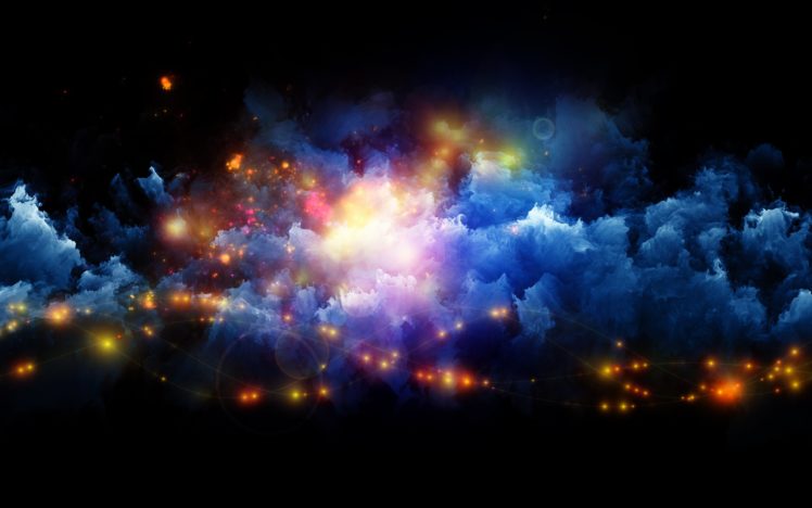 clouds, Artwork, Sci fi, Fantasy, Space, Nebula HD Wallpaper Desktop Background