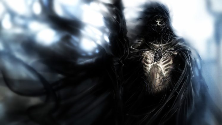 fantasy, Art, Dark, Horror, Evil, Knight, Reaper, Death, Gothic HD Wallpaper Desktop Background