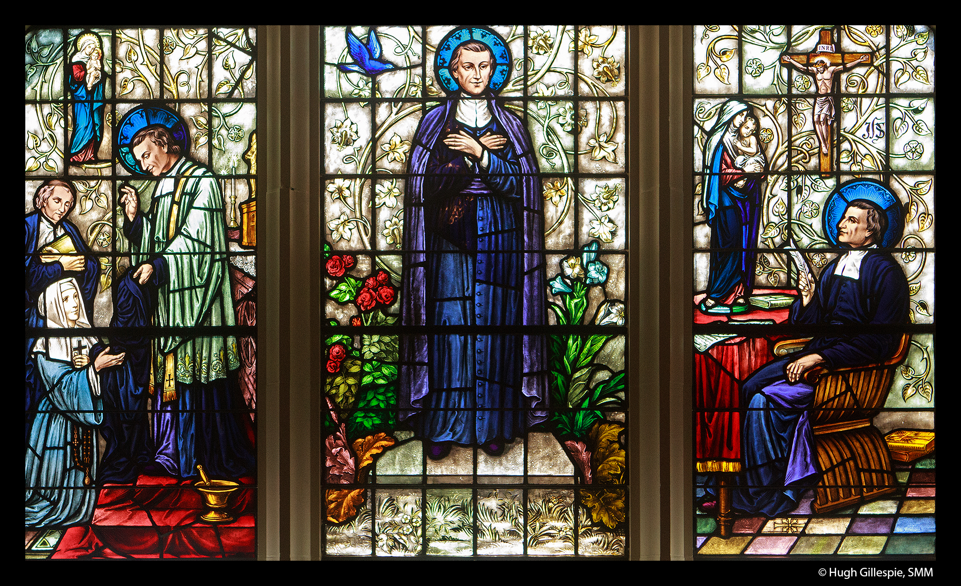 montfort, Spirituality, Religion, Catholic, Stained, Glass, Window Wallpaper
