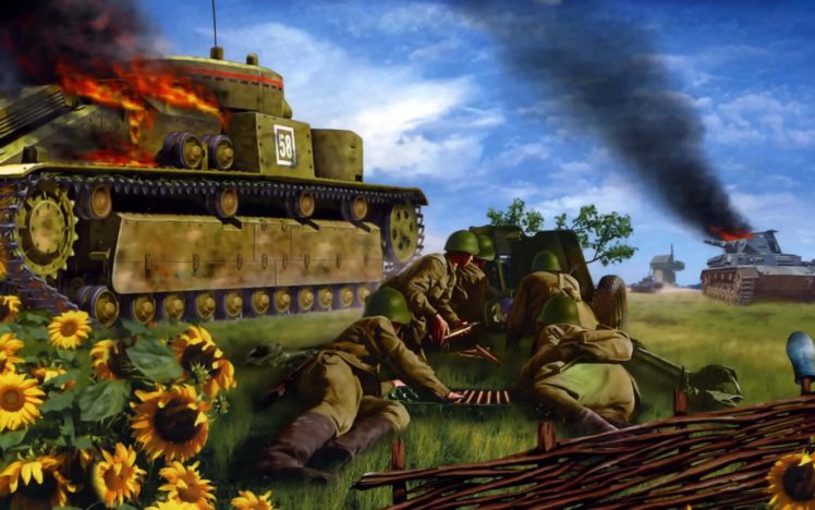 battle, For, Kiev1942, T 35, Art, Paintings, Military, Weaons, Warrior, Soldiers, Tanks, Ww2, Wwll HD Wallpaper Desktop Background