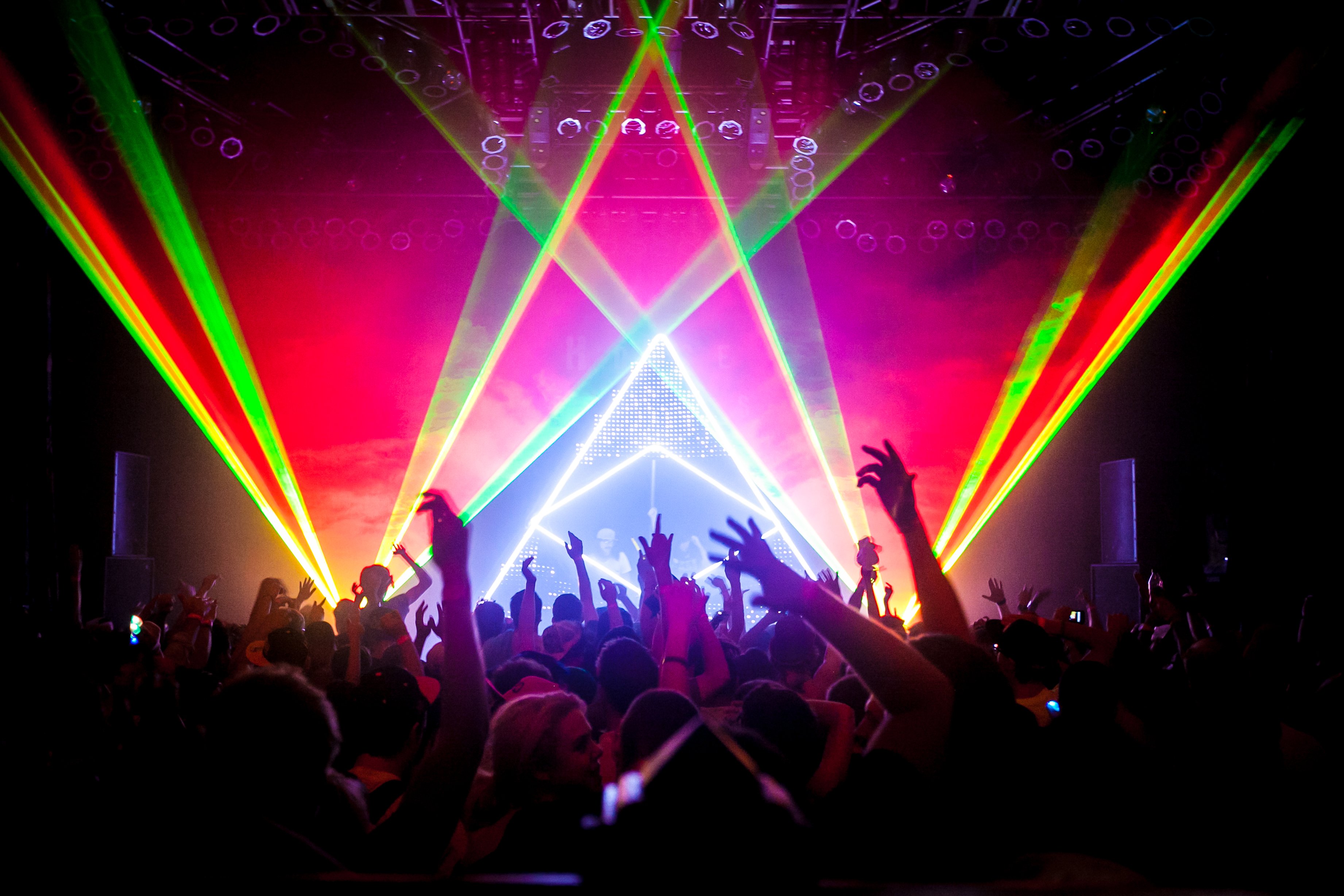 laser, Show, Concert, Lights, Color, Abstraction, Psychedelic Wallpaper