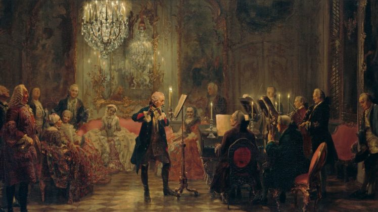 Flute, Concert, Of, Sanssouci, Menzel