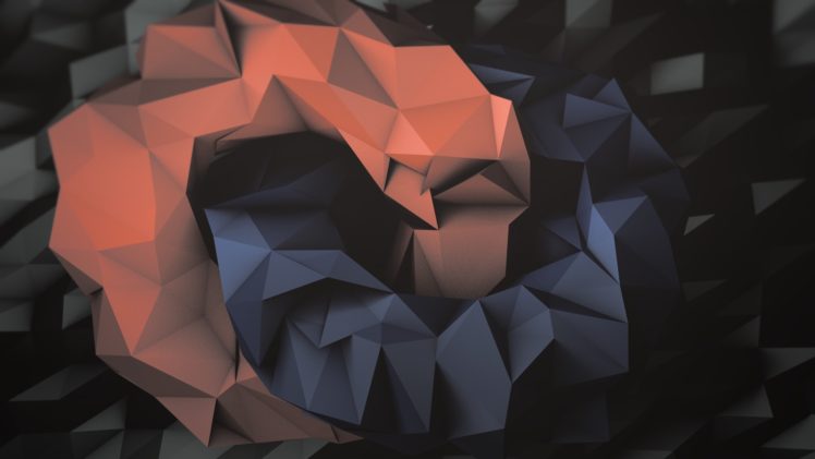 polygon, Art, Abstract, 3d HD Wallpaper Desktop Background