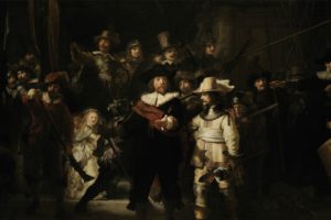 the, Night, Watch, Rembrandt, Painting