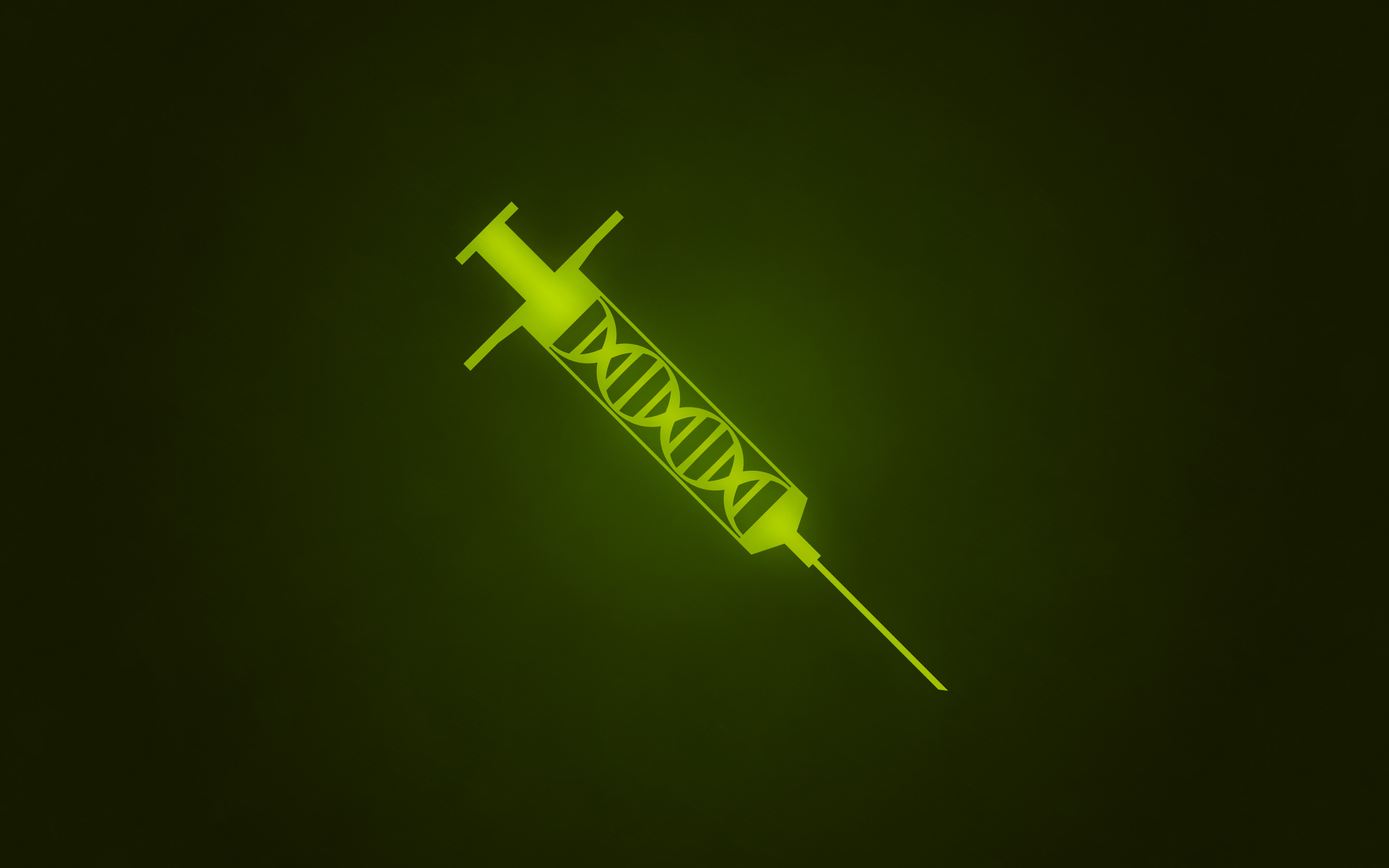 syringe, Dna, Green, Vector Wallpaper