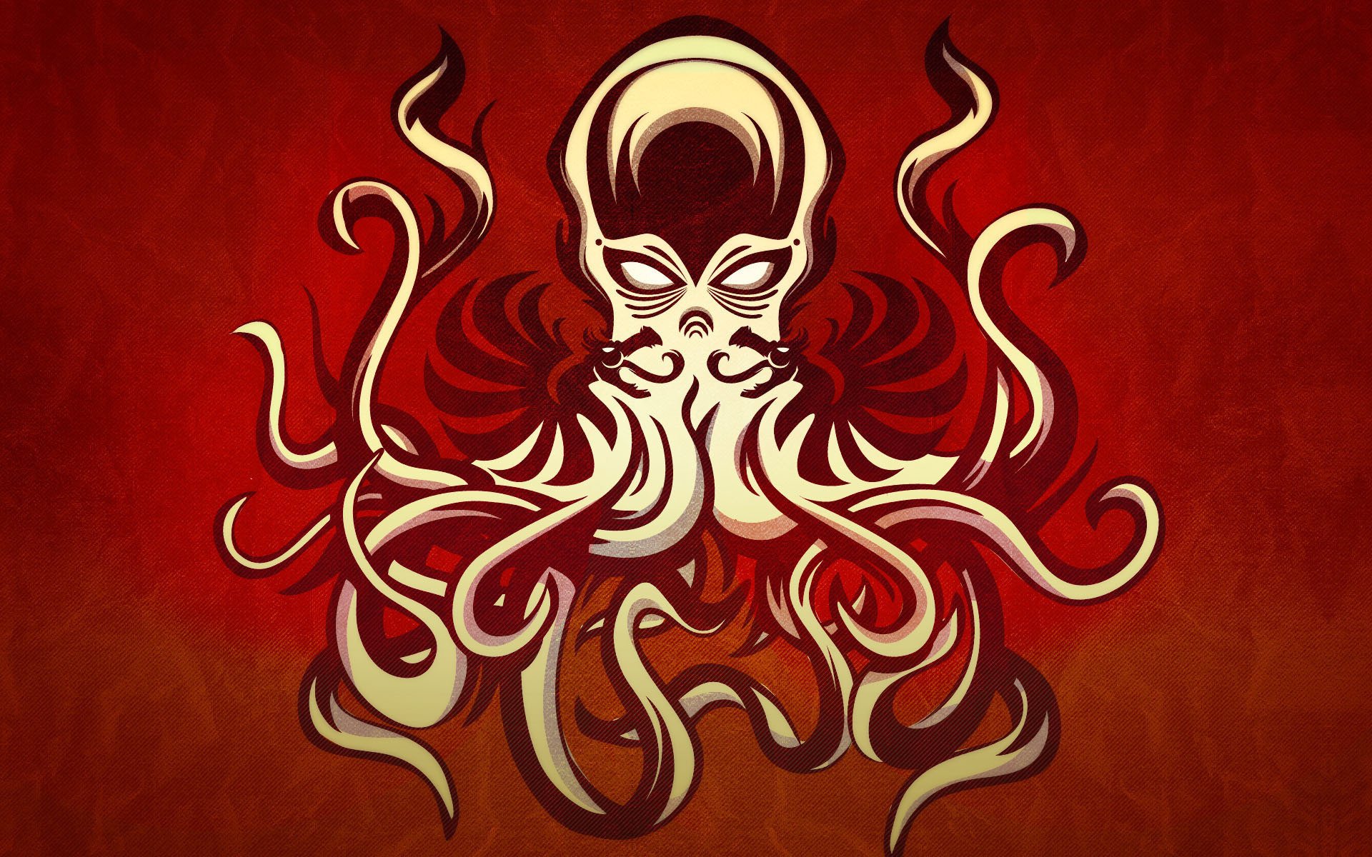 octopot, Logo, Red, Vector Wallpaper