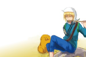 Finn the Human, Jake the Dog, Adventure Time, Anime girls, Anime