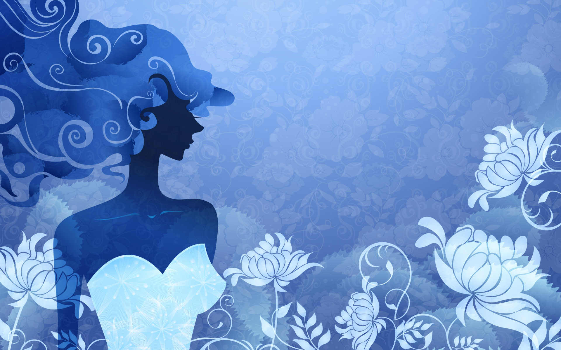 vector, Girl Wallpaper
