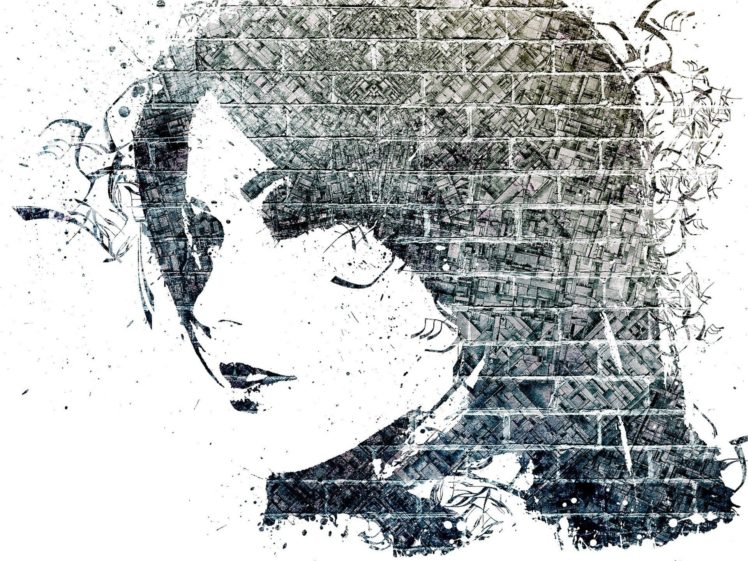 girl, Profile, Brick, Person HD Wallpaper Desktop Background