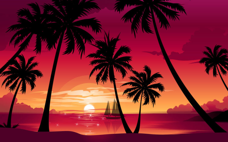 magneta, Sunset HD Wallpaper Desktop Background