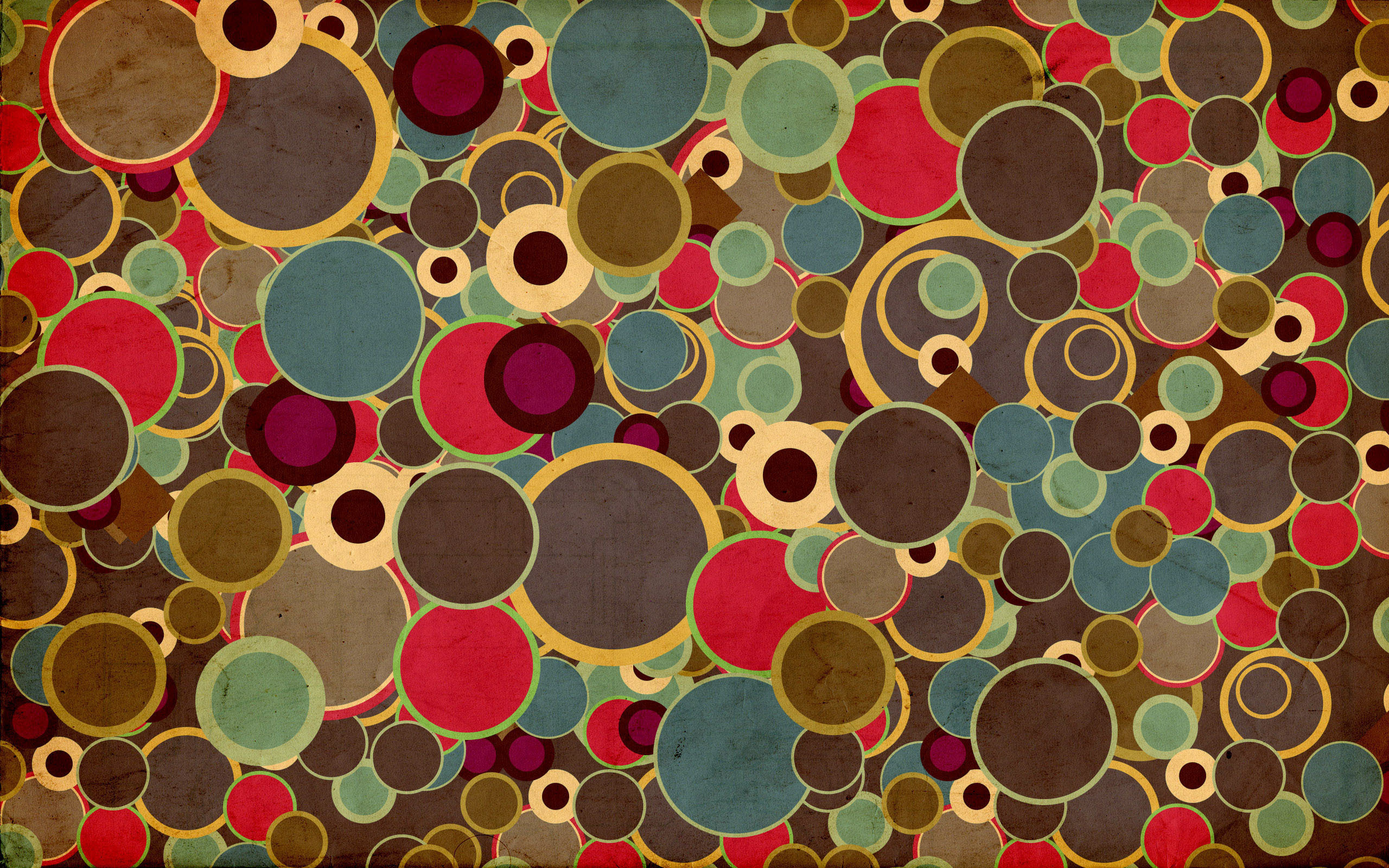 warm, Color, Circles Wallpaper