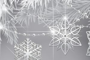 triple, Monitor, Multi, Multiple, Screen, Winter, Hiver, Abstract, Flocon, Neige, Snow, Snowflake