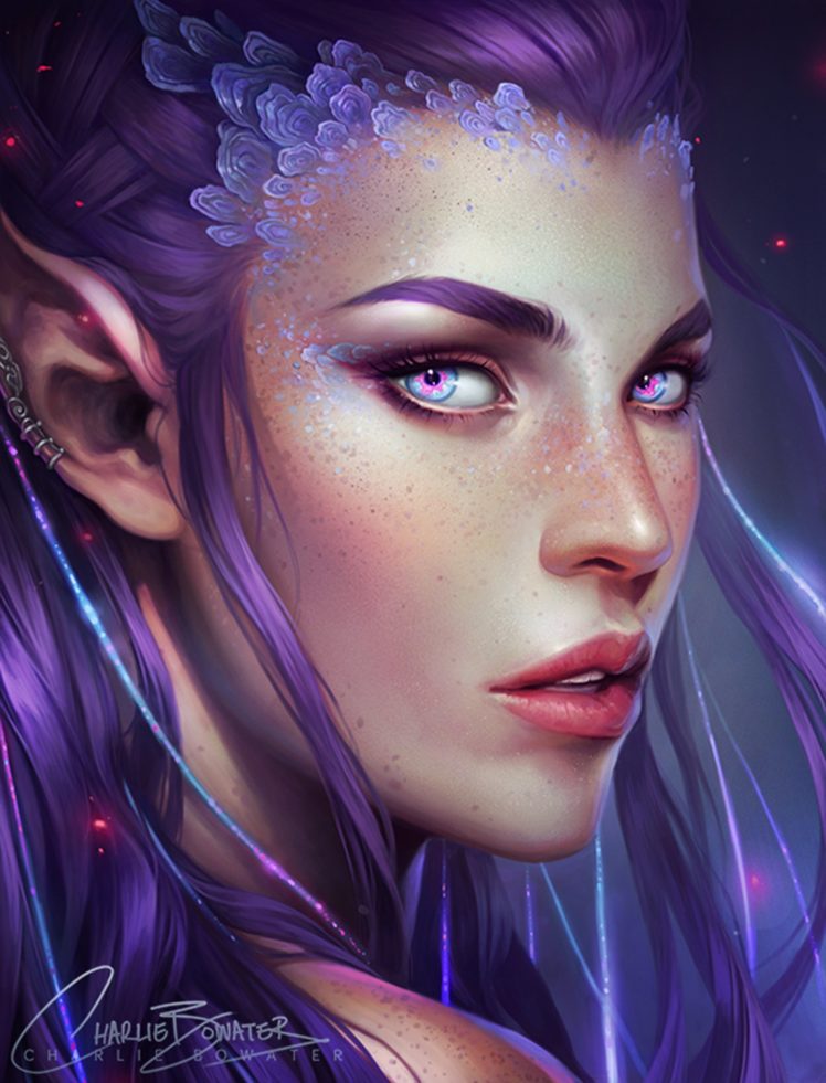 elf, Fantasy, Girl, Magic, Long, Hair, Face, Beauty HD Wallpaper Desktop Background