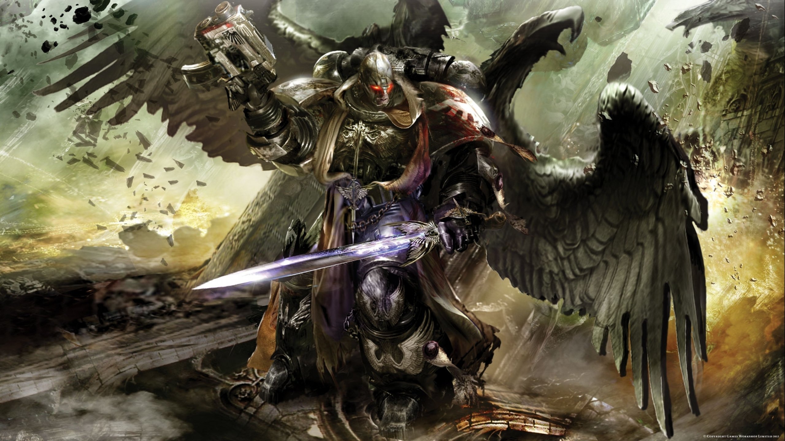 warhammer, Sci fi, Fighting, Shooter, Action, Futuristic, Warrior, 40k Wallpaper