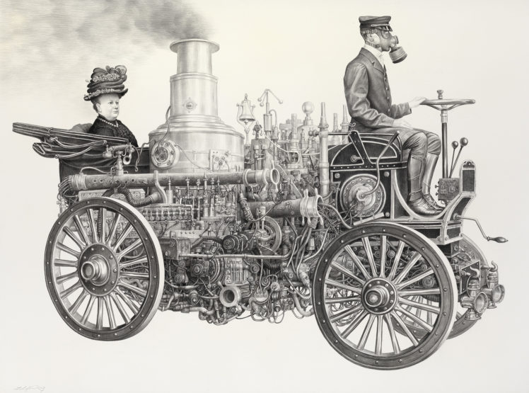 steampunk, Mechanical, Cars, Steam HD Wallpaper Desktop Background