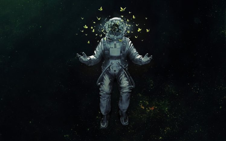 astronaut, Nasa, Space, Sci fi, Psychedelic, Butterfly, Butterflies HD Wallpaper Desktop Background