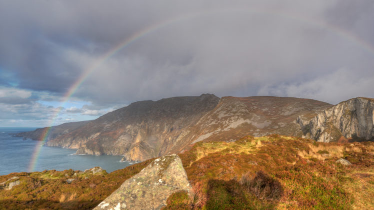 rainbows, Mountains, Lake, Landscape HD Wallpaper Desktop Background