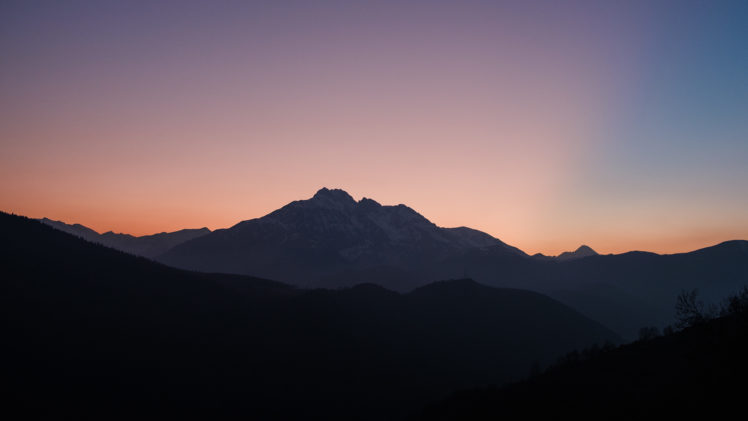 sunset, Landscape, Mountains HD Wallpaper Desktop Background