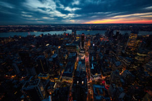 sunset, Cityscape, Building, New York City