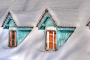 winter, Snow, House