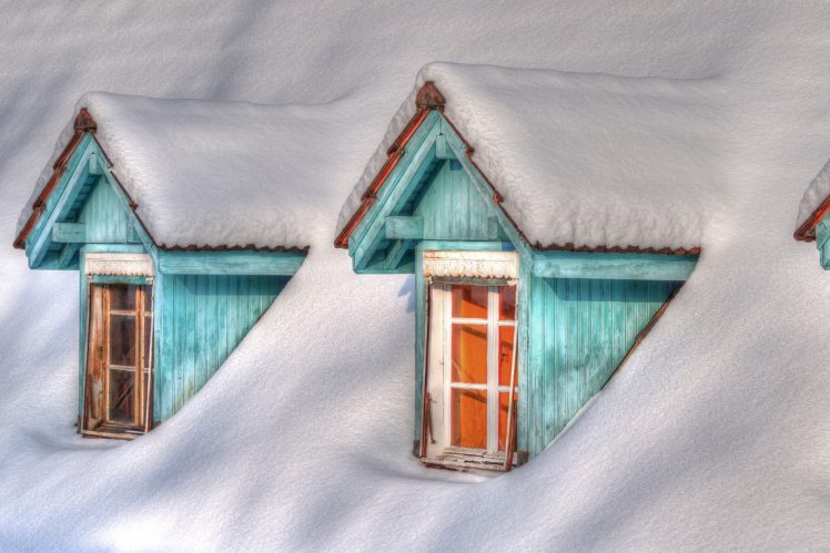 winter, Snow, House HD Wallpaper Desktop Background
