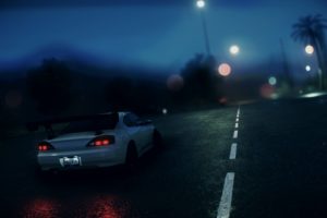 Nissan Silvia S15, Need for Speed, Night, Road, Video games