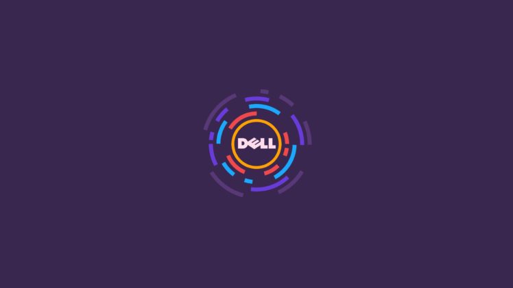 Dell, Purple, Minimalism HD Wallpaper Desktop Background